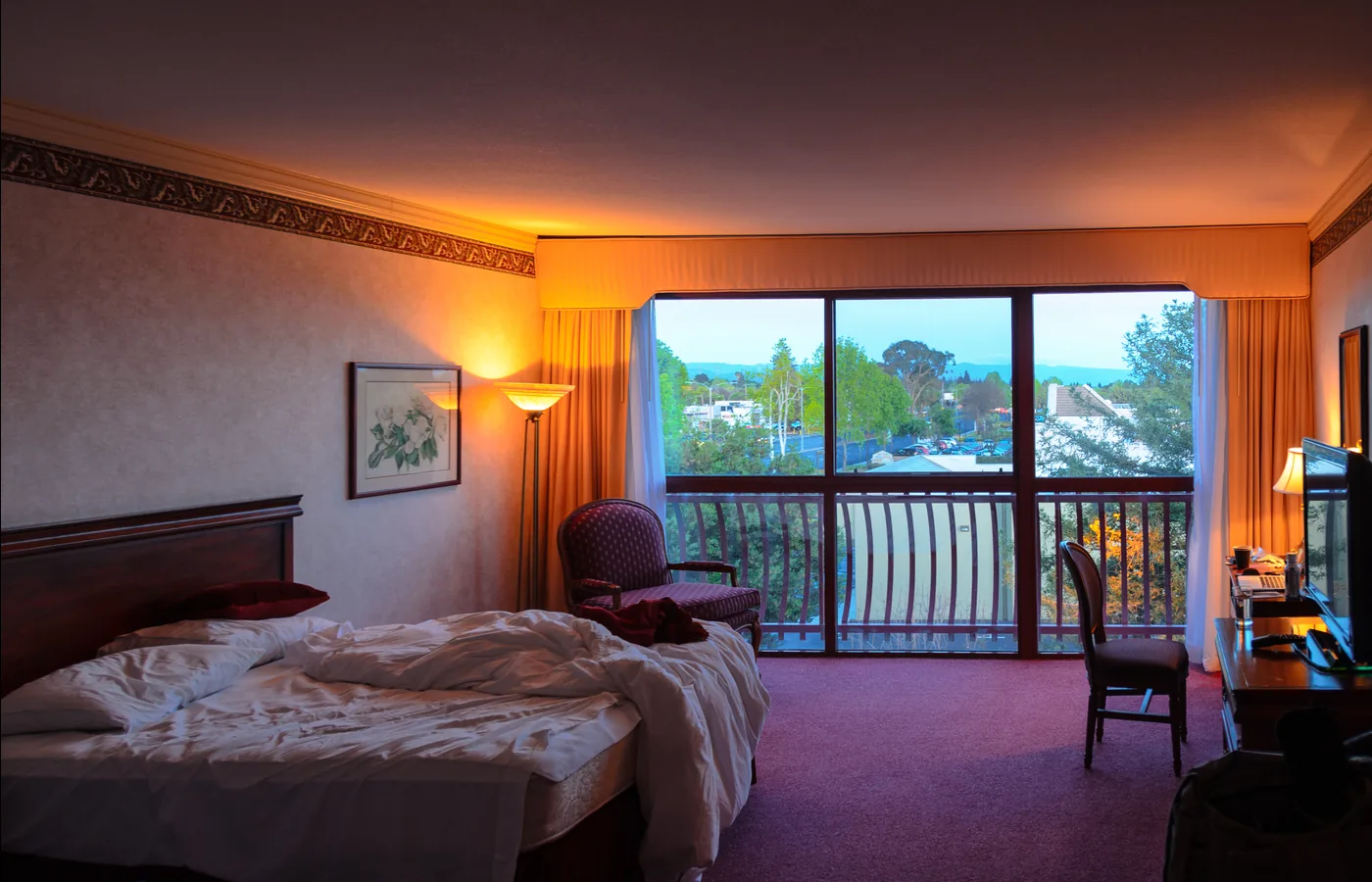 Comfortable hotel accommodation example